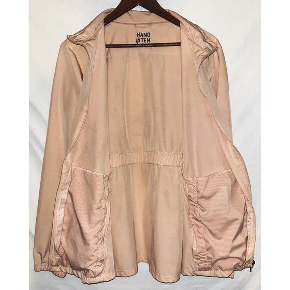 Hang Ten Peach Lightweight UV Protection / UPF 50+ Jacket Large - Picture 4 of 5